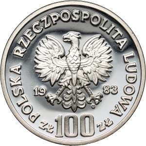 Volksrepublik Polen, 100 Złoty 1983, Umweltschutz – Bär