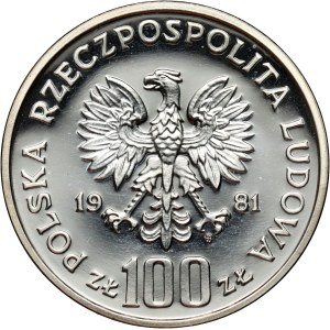 People's Republic of Poland, 100 zlotych, 1981, Environmental Protection - Horse