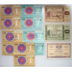 Poland, lottery tickets, vouchers, donation certificates (set of 13)