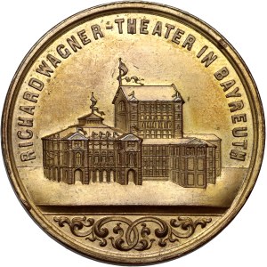 Germania, medaglia senza data, Richard Wagner, Teatro dell'Opera di Bayreuth