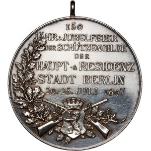 Germany, Shooting Medal from 1897, 150th anniversary of the Riflemen's Guild in Berlin