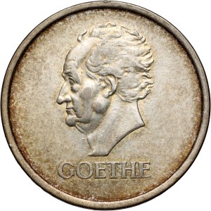 Germania, Repubblica di Weimar, 3 marchi 1932 A, Berlino, Goethe