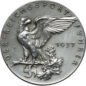 Deutschland, Medaille von 1937, Hans von Tschammer und Osten, Goetz