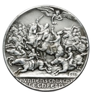 Germania, medaglia senza data, Ottone I, Battaglia di Lechowe Pole, Goetz