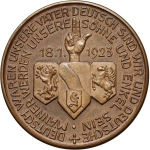 Germany, Medal from 1923, Occupation of the Ruhr
