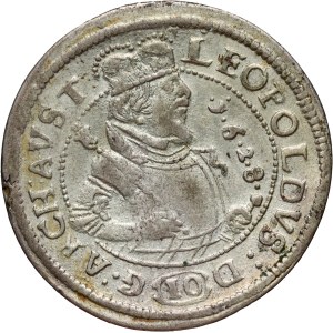 Rakousko, Tyrolsko, Leopold V., 10 krejcarů, 1628, Hall