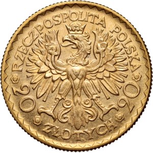 Druhá polská republika, 20 zlotých, 1925, Varšava, Boleslav Chrobry