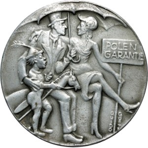 Germany, Satirical Medal from 1939, Guarantee for Poland