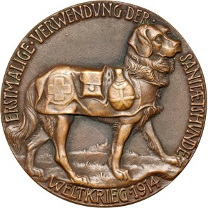 Deutschland, Medaille von 1914, Erster Einsatz von Rettungshunden, Goetz