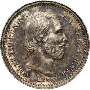 Netherlands, William III, 5 Cents 1869, Utrecht