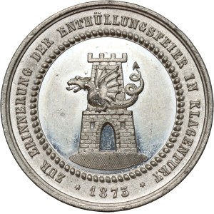 Austria, medal from 1873, Unveiling of the Maria Theresa monument in Klagenfurt