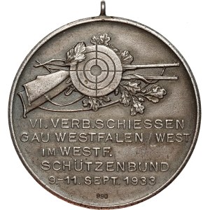 Nemecko, strelecká medaila z roku 1933, VI. strelecké preteky v Gelsenkirchene
