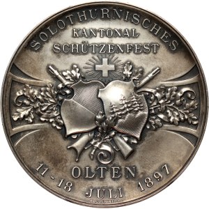 Switzerland, Shooting Medal from 1897, Shooting Festival in Olten