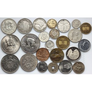 World, set of coins from 1892-1986, (24 pieces)