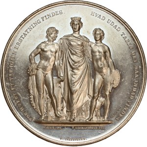 Denmark, Christian IX, Medal from 1872, Nordic Industrial and Art Exhibition in Copenhagen