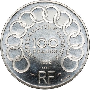 France, 100 Francs 1992, Paris, Jean Monnet, ESSAI