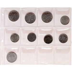 Germany, set of coins from 1922-1923, (9 pieces)