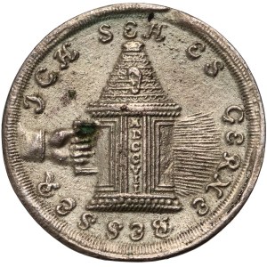 August II the Strong, Mocking medal from 1707, On the bad situation in Poland, Christian Wermuth