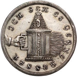 August II Mocny, medal szyderczy z 1707 roku, Pokój w Altranstädt, Christian Wermuth, póżniejsza kopia