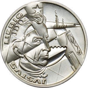 Germany, 10 Euro 2003, 200th anniversary of the birth of Justus Liebig, pattern, piefort, Huster