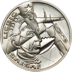 Germany, 10 Euro 2003, 200th anniversary of the birth of Justus Liebig, pattern, piefort, Huster