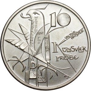 Allemagne, 10 marks 1998, La paix de Westphalie, pièce d'essai, Huster