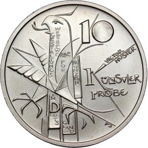 Allemagne, 10 marks 1994, Mouvement de résistance allemand 1933-1945, épreuve, Huster