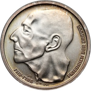Germany, 5 Mark 1986, 200th anniversary of the death of Frederick II the Great, pattern, Huster
