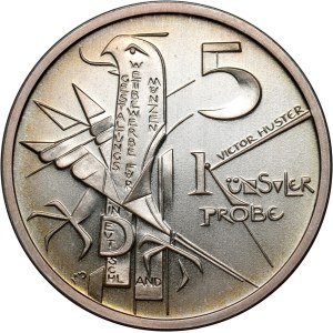 Germany, 5 Mark 1986, 200th anniversary of the death of Frederick II the Great, pattern, Huster