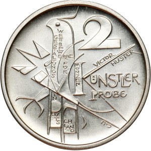 Deutschland, 2 Mark 1988, Ludwig Erhard, Probeprägung, Huster
