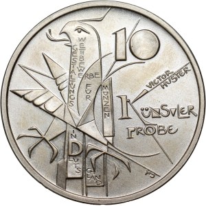 Německo, 10 marek, 1998, Franckesche Stiftungen, zkušební ražba, Huster