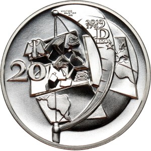 Německo, 20 euro 2019, 250. výročí narození Alexandra von Humboldta, zkušební mince, Huster