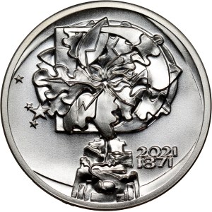 Germany, 20 Euro 2021, 150 years of Germany, pattern, Huster