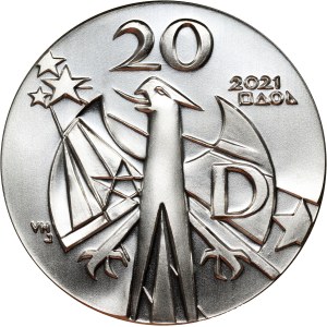 Deutschland, 20 Euro 2021, 100. Geburtstag von Sophie Scholl, Probe, Huster