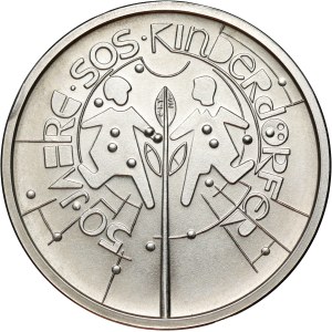 Deutschland, 10 Mark 1999, 50 Jahre SOS-Kinderdörfer, Probeausgabe, Huster