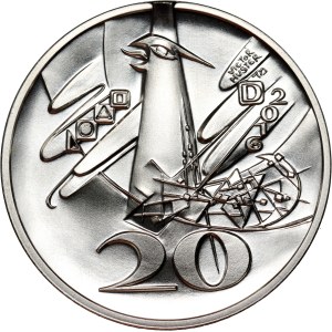 Allemagne, 20 euros 2016, 125e anniversaire de la naissance de Nelly Sachs, épreuve, Huster