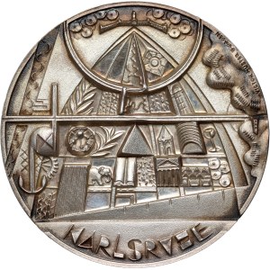 Deutschland, Medaille von 1987, 60-jähriges Jubiläum des Post SV Karlsruhe, Huster