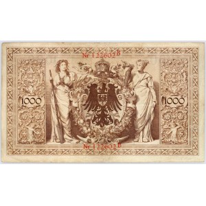 Germany, 1000 marks 01/07/1898, series B, rare vintage