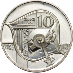 Germany, 10 Euro 2002, Museum Island in Berlin, pattern, piefort, Huster