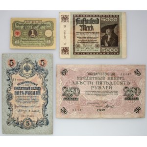 Germany/Russia, banknote set (4 pieces)