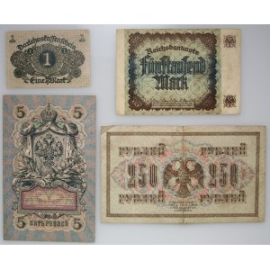 Germany/Russia, banknote set (4 pieces)