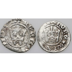 Władysław Jagiełło 1386-1434, zestaw półgroszy, (2 sztuki)