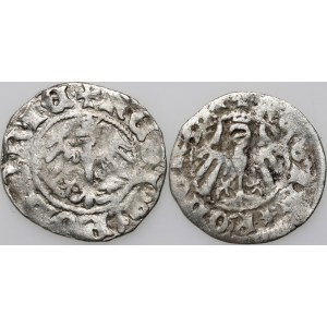Władysław Jagiełło 1386-1434, zestaw półgroszy, (2 sztuki)