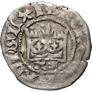 Władysław Jagiełło 1386–1434, Halbgroschen, Krakau, Signatur AS