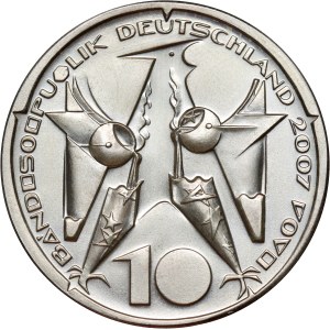Deutschland, 10 Euro 2007, 50 Jahre Bundesland Saarland, Probeprägung, Piefort, Huster