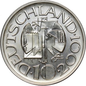 Deutschland, 10 Mark 2001, 200. Geburtstag von Albert Lortzing, Probeprägung, Huster