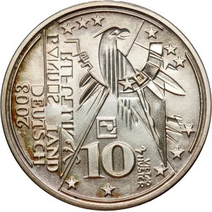Deutschland, 10 Euro 2003, 200. Geburtstag von Gottfried Semper, Probeprägung, Huster
