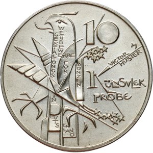 Německo, 10 eur 2002, Ostrov muzeí v Berlíně, zkušební ražba, piefort, Huster