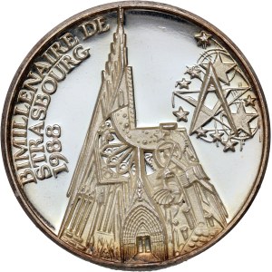 Germany, Medal from 1988, 2000th anniversary of Strasbourg, Huster