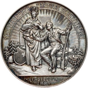 Switzerland, Shooting Medal from 1889, Einsiedeln Shooting Festival